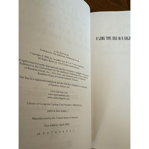 Star Wars Episode 2 Attack of the Clones hardcover book R.A. Salvatore 1st print - Picture 3 of 5